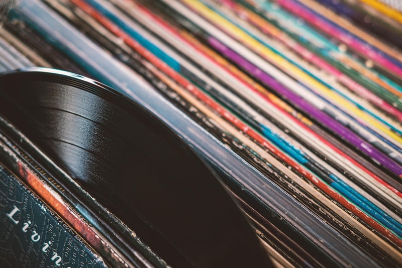 Vinyl Record Wall Display